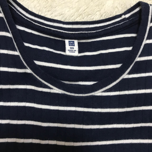 UNIQLO(ユニクロ)の女の子 120 ワンピース UNIQLO キッズ/ベビー/マタニティのキッズ服女の子用(90cm~)(ワンピース)の商品写真