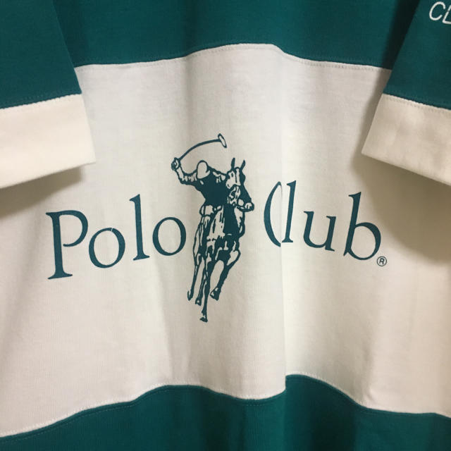 Polo Club(ポロクラブ)の90s POLO CLUB【ポロクラブ】ブランドビッグロゴ！ラガーシャツ！ メンズのトップス(ポロシャツ)の商品写真