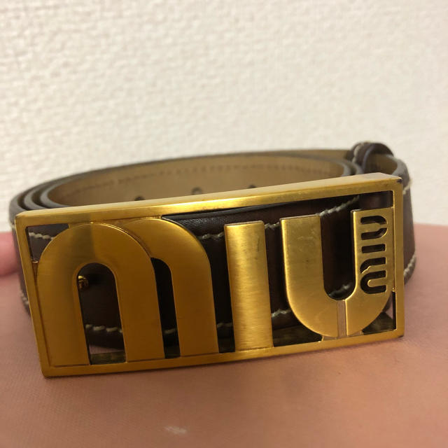 miumiu(ミュウミュウ)のmiumiu ベルト レディースのファッション小物(ベルト)の商品写真