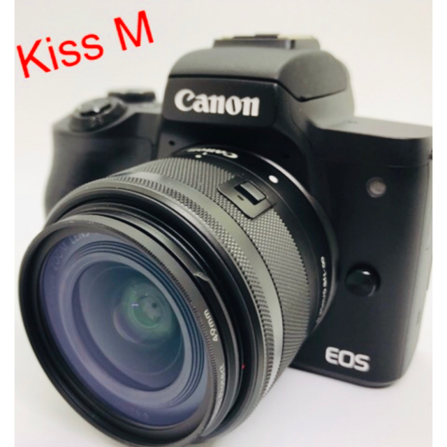 好評 Kiss EOS 極美品❤️Canon - Canon M❤️ブラック レンズキット