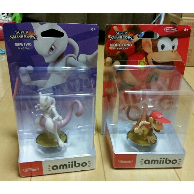 任天堂(ニンテンドウ)のアミーボ ミュウツー & ディディーコング 2個セット amiibo エンタメ/ホビーのゲームソフト/ゲーム機本体(その他)の商品写真