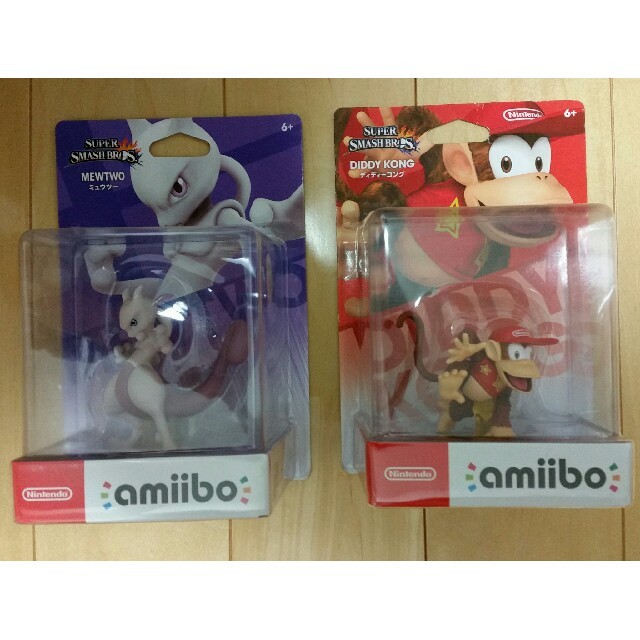 任天堂(ニンテンドウ)のアミーボ ミュウツー & ディディーコング 2個セット amiibo エンタメ/ホビーのゲームソフト/ゲーム機本体(その他)の商品写真