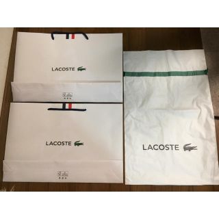 ラコステ(LACOSTE)のラコステ紙袋2枚 プレゼント用袋(ショップ袋)