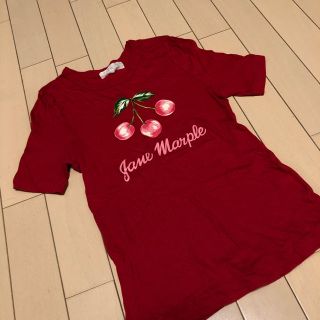 ジェーンマープル(JaneMarple)のジェーンマープル Tシャツ チェリー レッド(Tシャツ(半袖/袖なし))