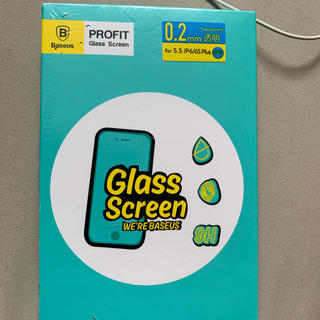 アイフォーン(iPhone)のグラス スクリーン iPhone 6plus/6splus 保護フィルム(保護フィルム)