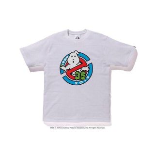 アベイシングエイプ(A BATHING APE)のbape GHOSTBUSTERS ゴーストバスターズ 白 M(Tシャツ/カットソー(半袖/袖なし))