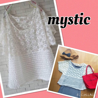 ミスティック(mystic)のmystic♡花柄レーストップス(Tシャツ(半袖/袖なし))