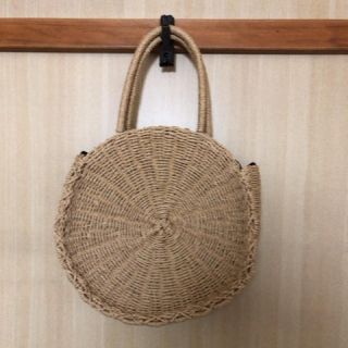 シマムラ(しまむら)の美品☆*°しまむら サークルカゴバッグ(かごバッグ/ストローバッグ)