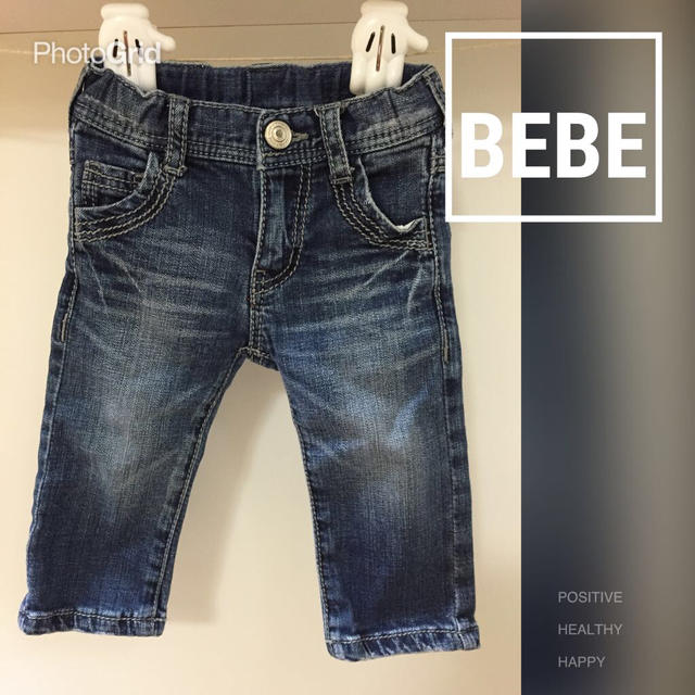 BeBe(ベベ)のmama様   BEBEデニムパンツ80 キッズ/ベビー/マタニティのベビー服(~85cm)(パンツ)の商品写真