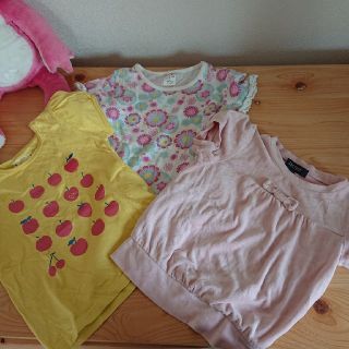 ベルメゾン(ベルメゾン)の120cm☆半袖カットソー☆三枚セット(Tシャツ/カットソー)