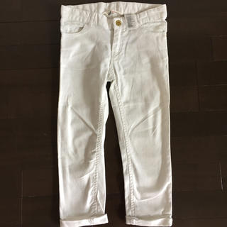 エイチアンドエム(H&M)の女の子 ズボン  120 ホワイト(パンツ/スパッツ)