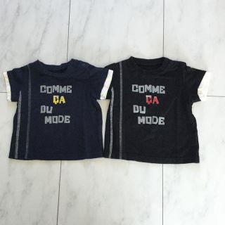 コムサデモード(COMME CA DU MODE)のCOMME CA DU MODE Tシャツ 2枚セット 80cm コムサデモード(Ｔシャツ)