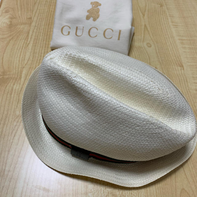 Gucci(グッチ)のグッチ  帽子 L ストローハット パンツ キッズ/ベビー/マタニティのこども用ファッション小物(帽子)の商品写真