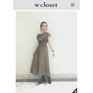 ダブルクローゼット(w closet)のダブルクローゼット ワンピース(ロングワンピース/マキシワンピース)