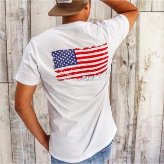 アメリカンイーグル(American Eagle)の西海岸系☆LUSSO SURF 星条旗Tシャツ M☆デウス(Tシャツ/カットソー(半袖/袖なし))