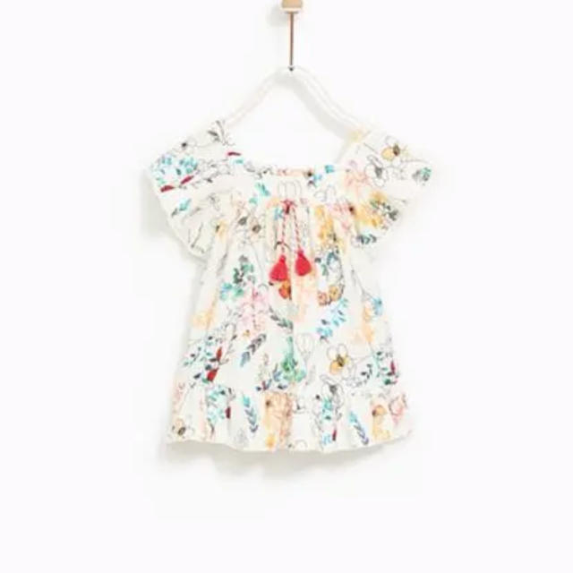 ZARA KIDS(ザラキッズ)のzarababyフローラルプリントワンピース キッズ/ベビー/マタニティのキッズ服女の子用(90cm~)(ワンピース)の商品写真