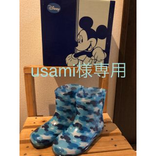 ディズニー(Disney)のusami様専用★新品  16㎝  ミッキー 長靴 レインブーツ 16センチ(長靴/レインシューズ)