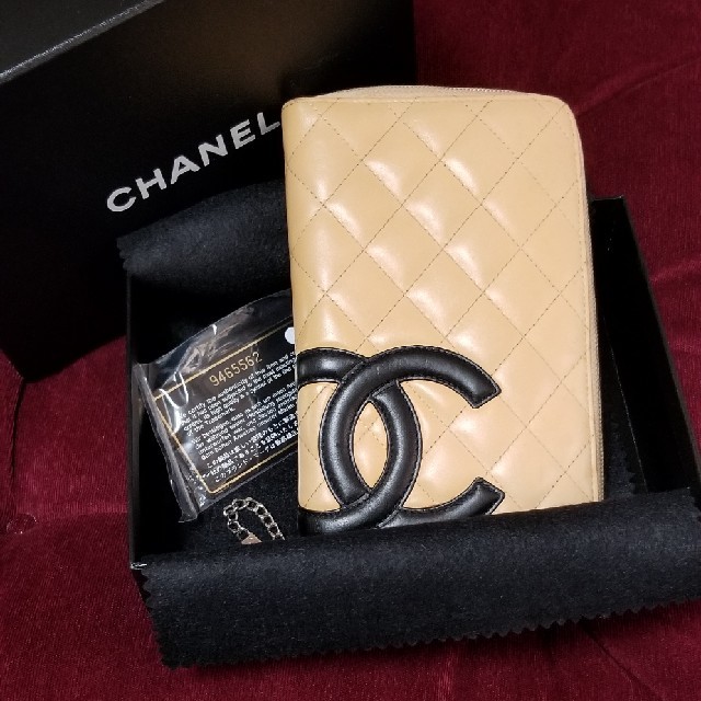 プリザーブドフラワー 時計 激安レディース - CHANEL - CHANEL長財布☆ライトブラウン×黒ラウンドファスナーラムスキンの通販 by おおらん's shop｜シャネルならラクマ