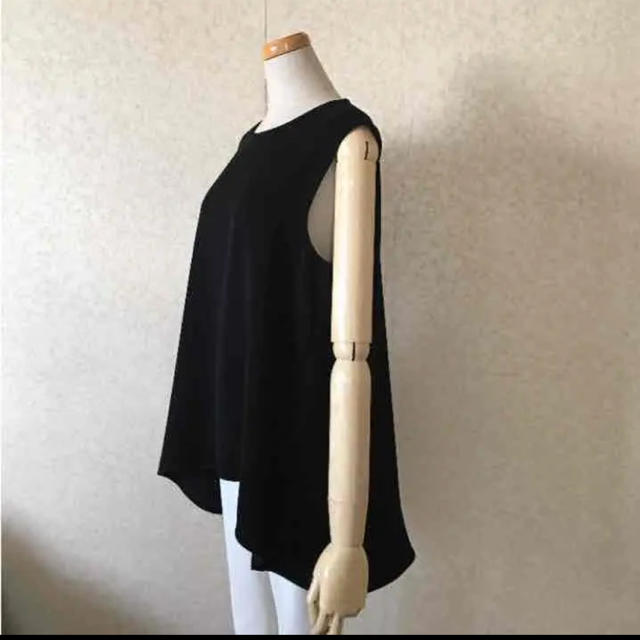 YOKO CHAN ヨーコチャン No sleeve Blouse 黒 36