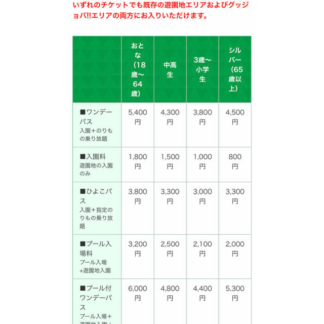 よみうりランド ワンデーパス プールWAI チケットの施設利用券(遊園地/テーマパーク)の商品写真