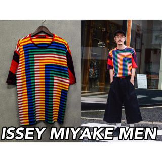 イッセイミヤケ(ISSEY MIYAKE)のISSEY MIYAKE MEN / ボーダープリントTシャツ / 3(Tシャツ/カットソー(半袖/袖なし))