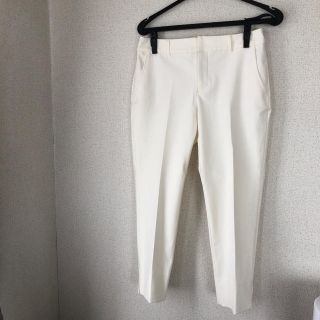 ユナイテッドアローズグリーンレーベルリラクシング(UNITED ARROWS green label relaxing)のグリーンレーベル  白 テーパードパンツ(クロップドパンツ)