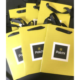 【6枚セット】ドバイ Patchi パッチ 正方形 紙袋(ショップ袋)