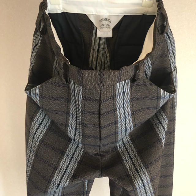SUNSEA Polyys Tweed CHECK Pants 1