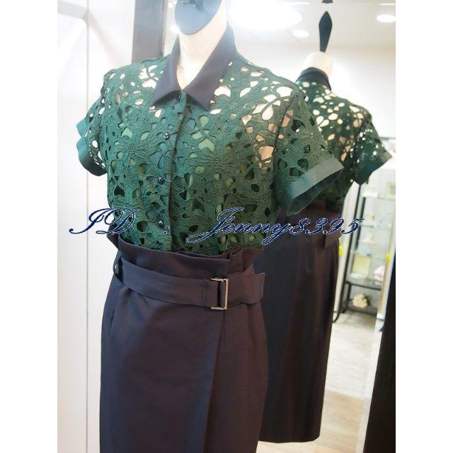 sacai - REKISAMI【¥49,680 花柄レースコンビワンピース】の sacai - REKISAMI【¥49,680 花柄レースコンビワンピース】の