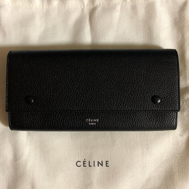 【美品】 最終価格 - celine Celine フラップウォレット 長財布 セリーヌ 財布