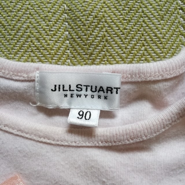 JILLSTUART NEWYORK(ジルスチュアートニューヨーク)の【お値下げ】90 ジルスチュアート ビジュー付き 長袖 カットソー キッズ/ベビー/マタニティのキッズ服女の子用(90cm~)(Tシャツ/カットソー)の商品写真