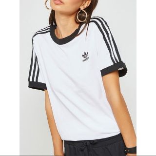 アディダス(adidas)の新品　レディース M アディダスオリジナルス　3 STRIPES TEE(Tシャツ(半袖/袖なし))