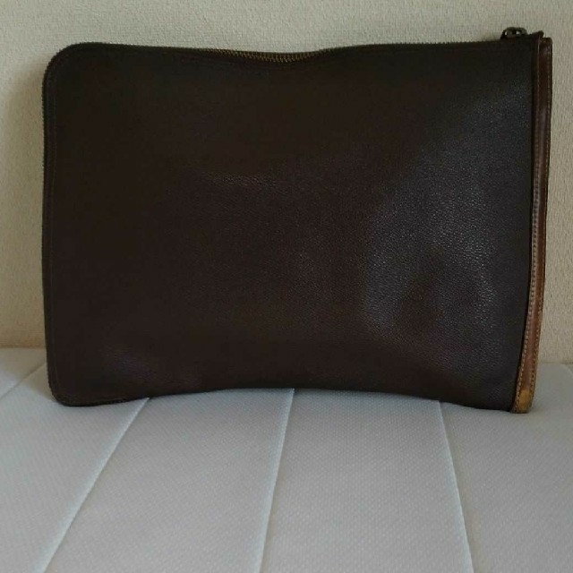 PELLE BORSA(ペレボルサ)のクラッチバック ブラウン メンズのバッグ(セカンドバッグ/クラッチバッグ)の商品写真