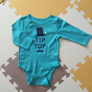 ベビーギャップ(babyGAP)の美品 babygap 長袖前開ロンパ70(ロンパース)