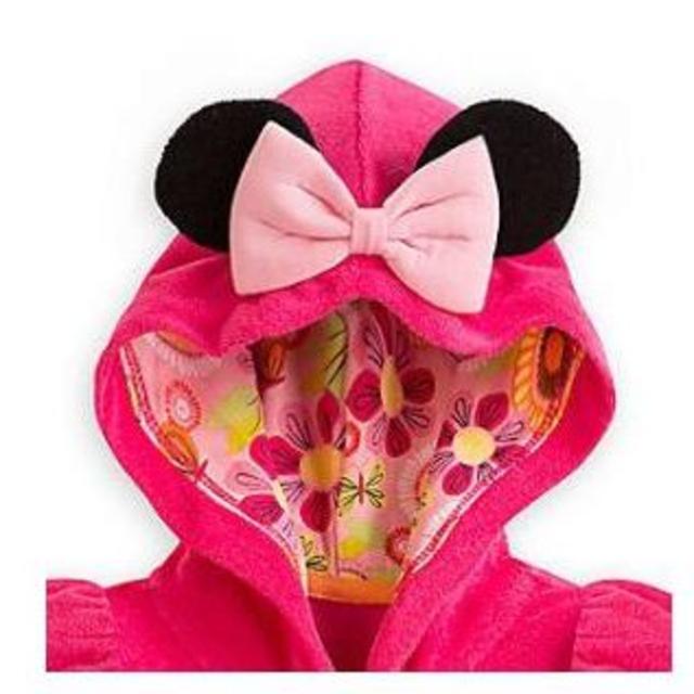 Disney(ディズニー)のミニーマウス パーカー ワンピース 100cm 水着の上に羽織る キッズ/ベビー/マタニティのキッズ服女の子用(90cm~)(水着)の商品写真