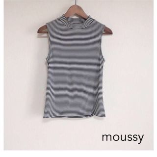 マウジー(moussy)のmoussyハイネックタンクトップ(Tシャツ(半袖/袖なし))