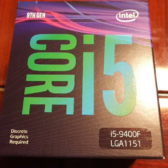 新品未使用Core i5 9400F BOX