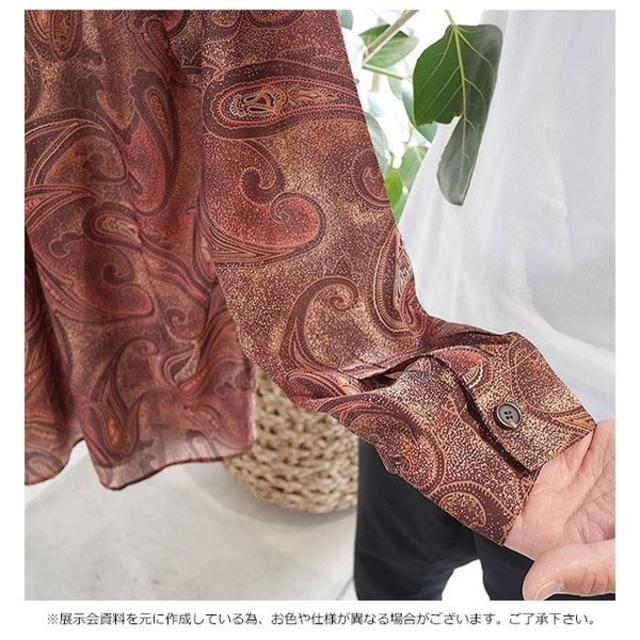 TODAYFUL(トゥデイフル)の新品TODAYFUL Georgette Paisley Shirts ブラウン レディースのトップス(シャツ/ブラウス(長袖/七分))の商品写真