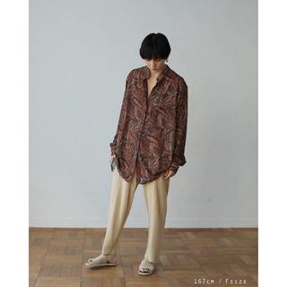 トゥデイフル(TODAYFUL)の新品TODAYFUL Georgette Paisley Shirts ブラウン(シャツ/ブラウス(長袖/七分))