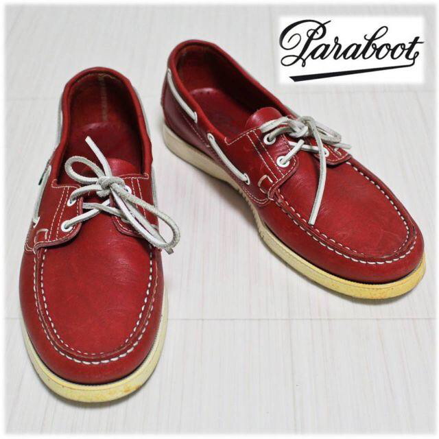 Paraboot(パラブーツ)の《パラブーツ》デッキシューズ オイルドレザー使用 耐水加工 (28cm) メンズの靴/シューズ(デッキシューズ)の商品写真