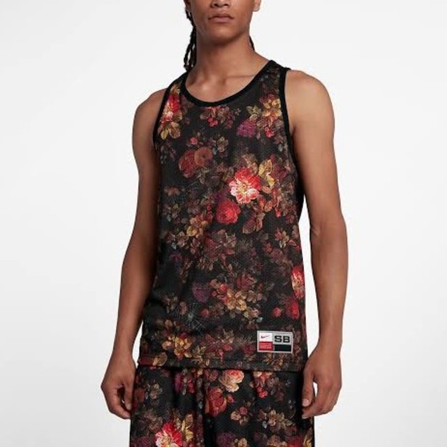 【M】Nike SB Floral Mesh Tank フローラル タンクトップ