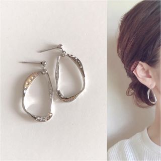 ひねりフープ♡シルバー(ピアス)