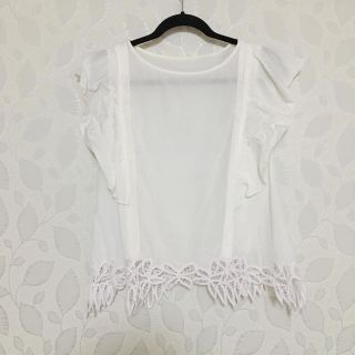 【Sale】【新品・タグ付き】エストネーション レースVネックブラウス