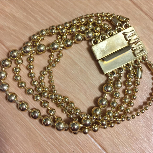 80’sUSA!DKNY!ダナキャラン!ロゴプレートブレス