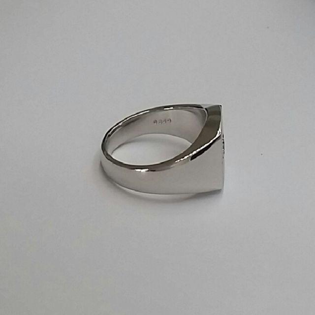 印台 リング Pt900 ダイヤモンド 0.349ct メンズのアクセサリー(リング(指輪))の商品写真