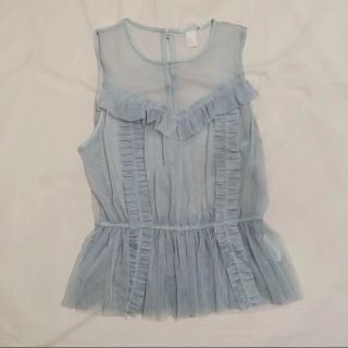 エイチアンドエム(H&M)のレース トップス(シャツ/ブラウス(半袖/袖なし))