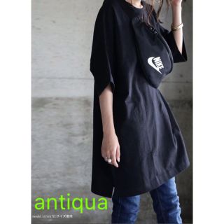 アンティカ(antiqua)の新品未使用 タグ付き antiqua バスクＴシャツ ブラック XL(Tシャツ(半袖/袖なし))