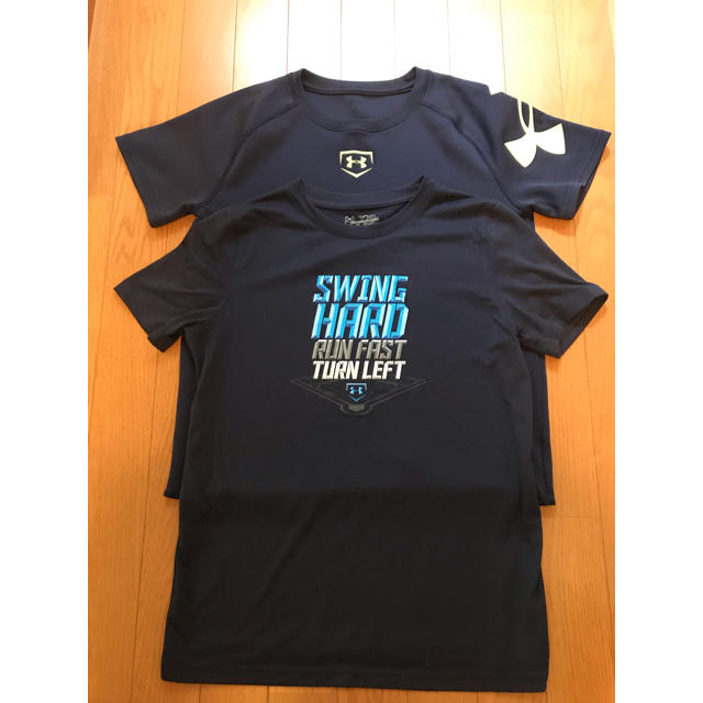 UNDER ARMOUR(アンダーアーマー)の2枚セット！！アンダーアーマーＴシャツ 150cm キッズ/ベビー/マタニティのキッズ服男の子用(90cm~)(Tシャツ/カットソー)の商品写真