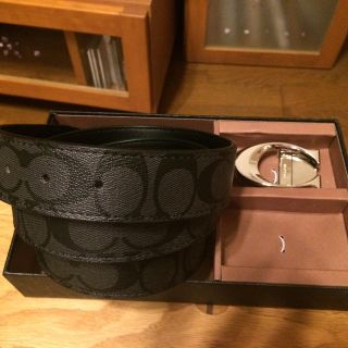 コーチ(COACH)のコーチベルトメンズレザーロゴバック(ベルト)