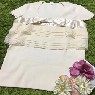 トゥービーシック(TO BE CHIC)のTo be chic❤︎レディレーヨンブレンドトップス(カットソー(半袖/袖なし))